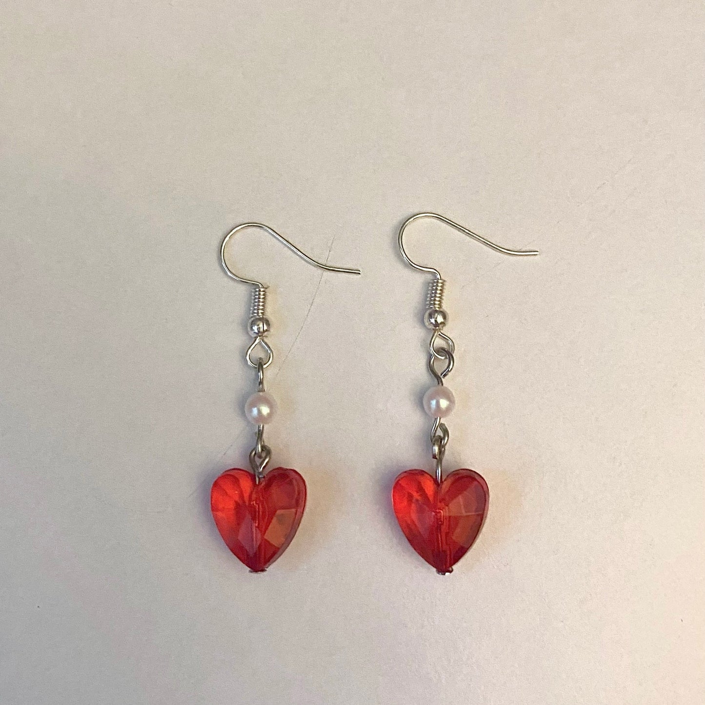 valentine heart earrings
