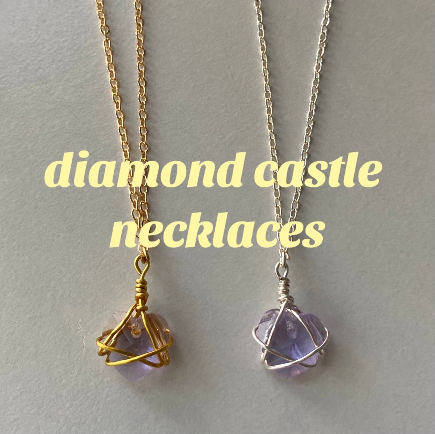 diamond castle necklace