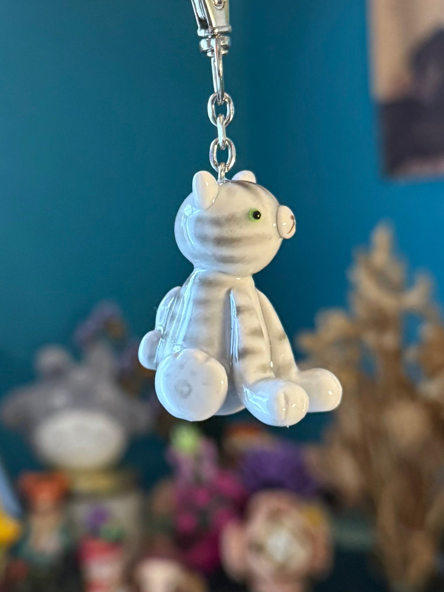 custom pet cat keychain